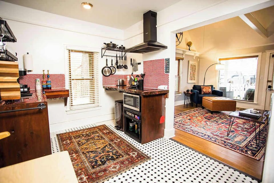 Front unit kitchen and living room