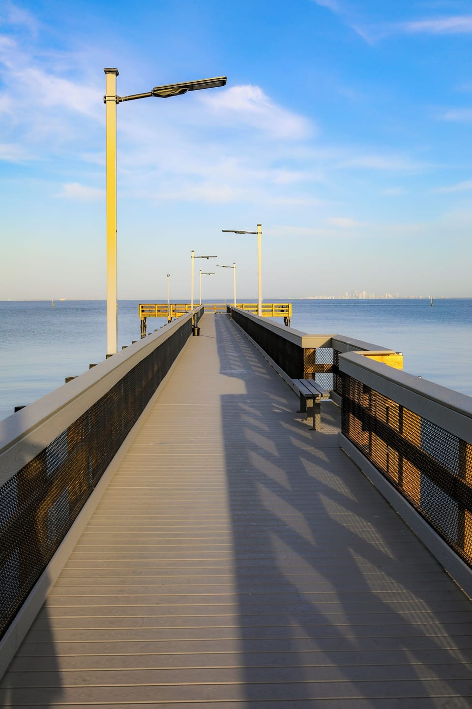 Private pier for fishing or watching stunning sunsets over the water.