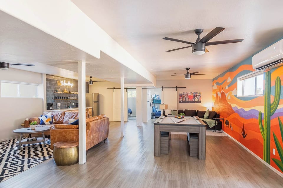 Gather, play games, or stream movies in your group's hub.