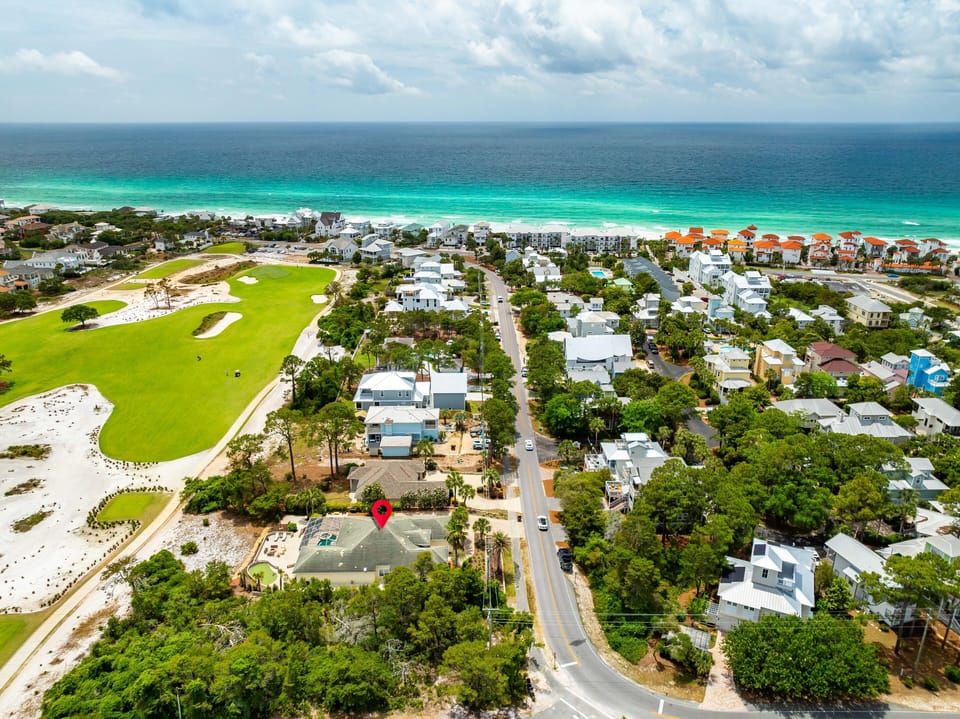 It's a short 2 minute walk to the beach.