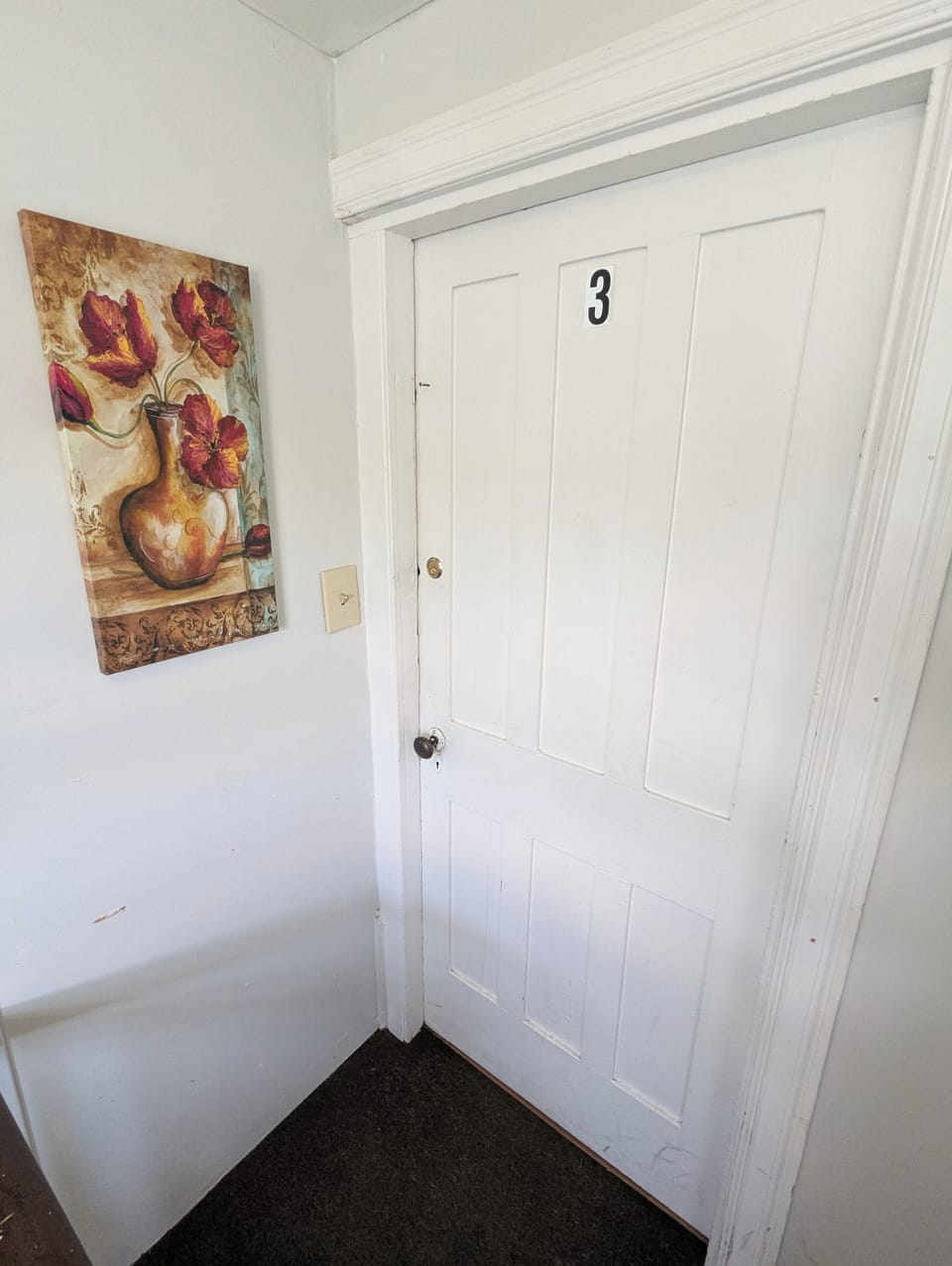 Upstairs entrance to apartment.
