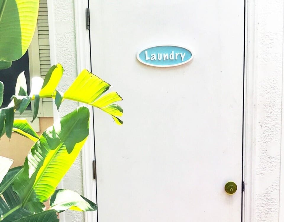 Two shared laundry rooms