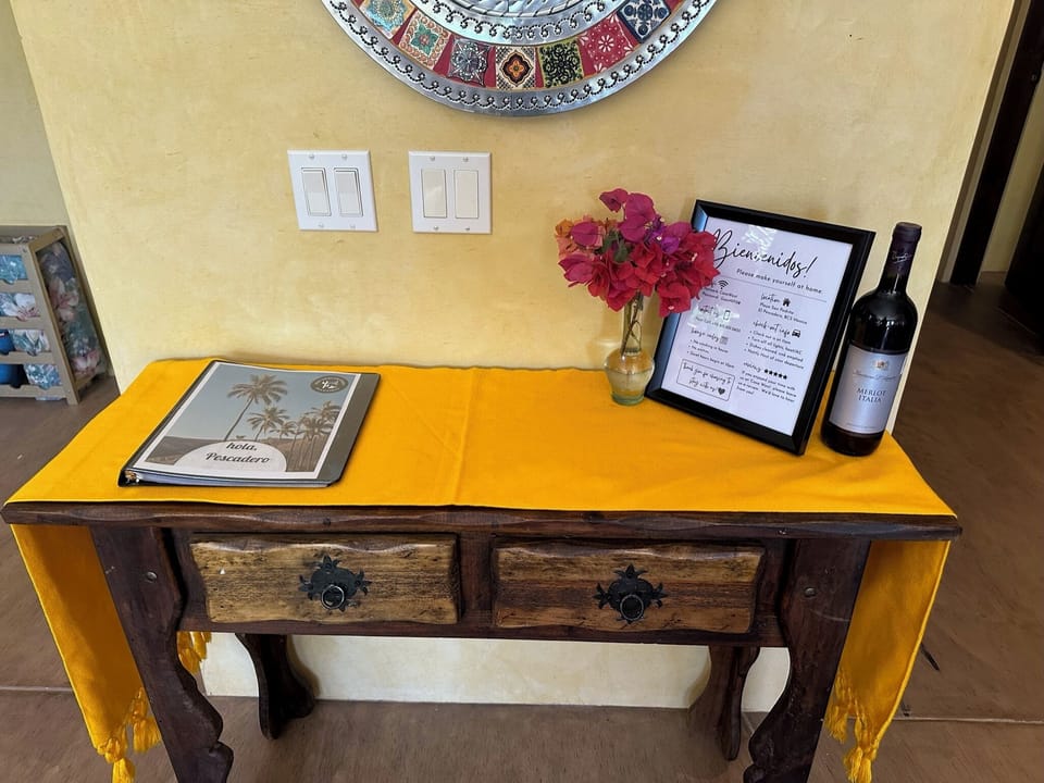 Entry Welcome Table. 