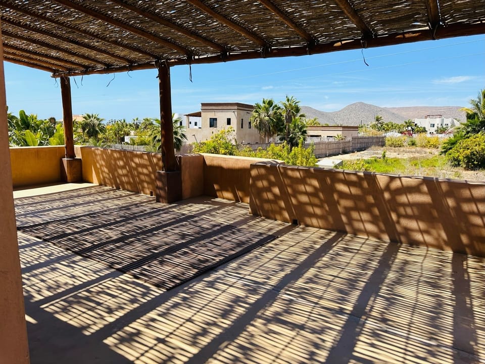 2nd Floor Patio Space with Bench Seating. 