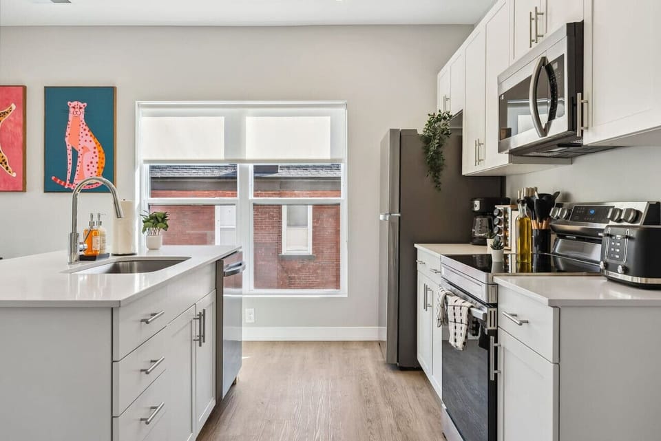 As you step into the kitchen, the clean lines and functional design make you eager to start cooking your favorite dishes.