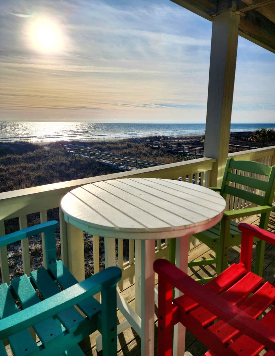Views for days! Huge deck to have a coffee or a glass of wine or relax!
