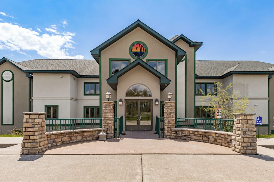 Beautiful building entrace