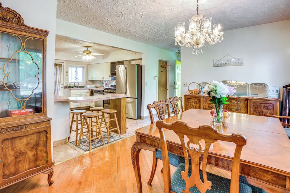 Dining Area | Dishware & Flatware | 1st Floor