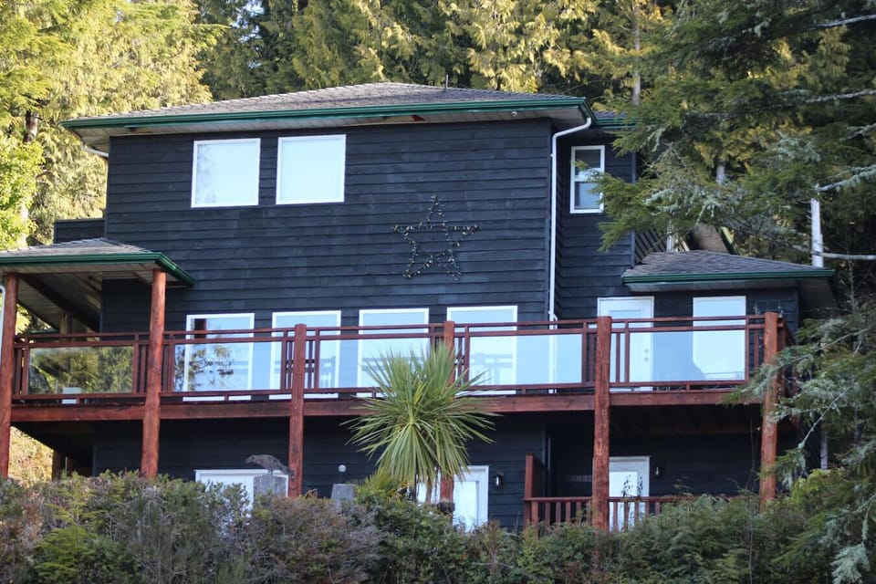 Carolyn`s Cove Accommodations - view of the main house from the beach. We live on the property.