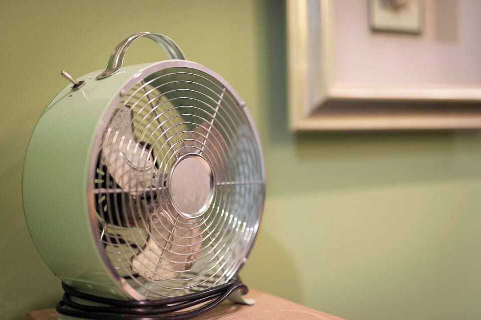 A portable fan is provided to offer extra airflow and keep the space comfortable throughout your stay.