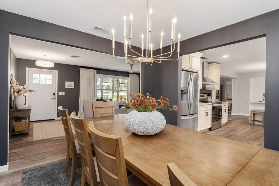 Building, Dining Room, Dining Table, Furniture, Indoors