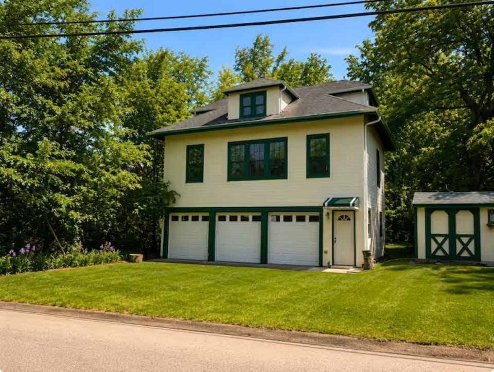 Ample parking is available across the street in the driveway