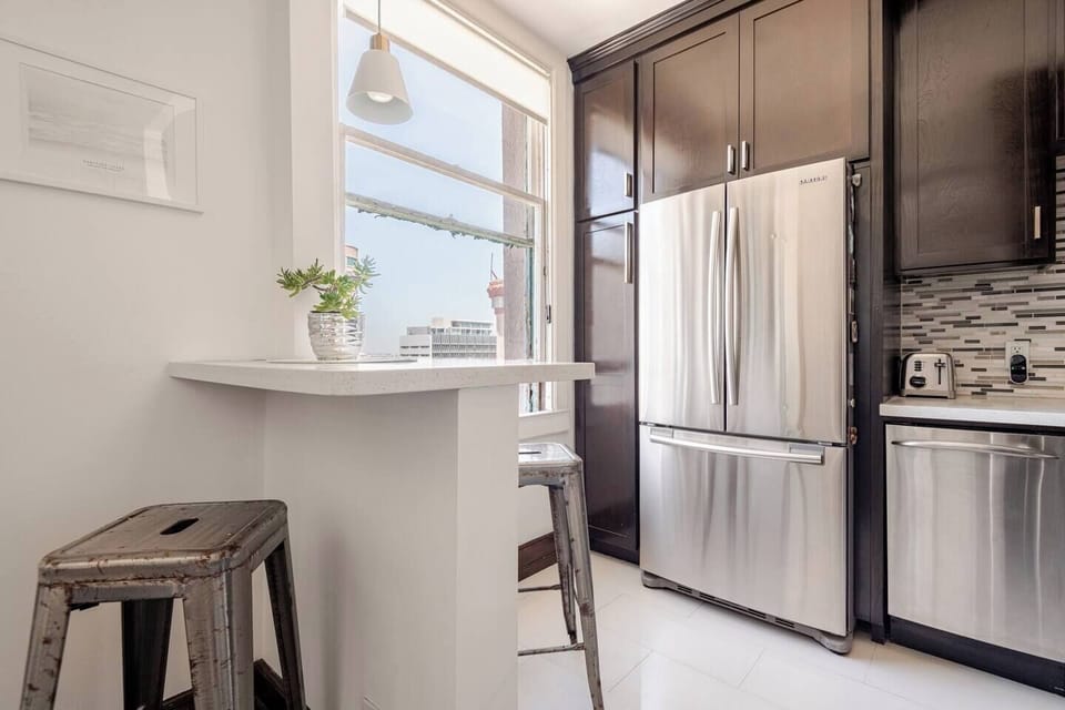 Updated kitchen with a view