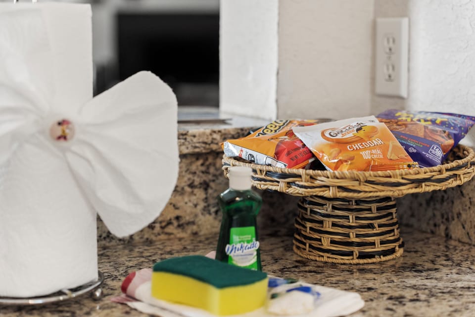 We provide essentials to get you going and save you a trip before you check in
