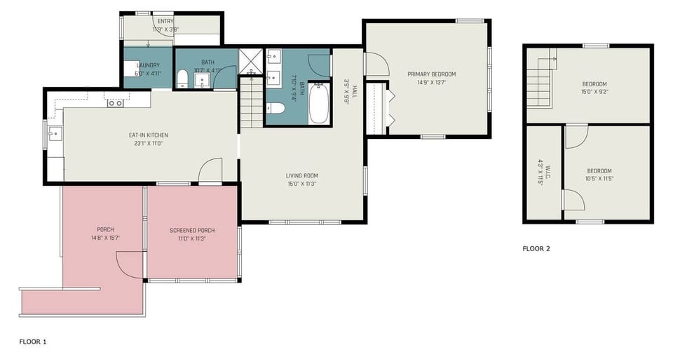 Floor plan for you to better imagine yourself in the space :)