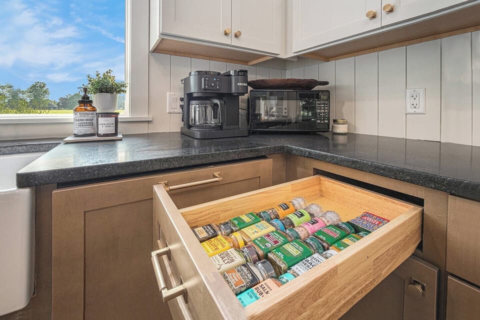 Spices and oil provided to ensure you have an awesome experience in the chef's kitchen