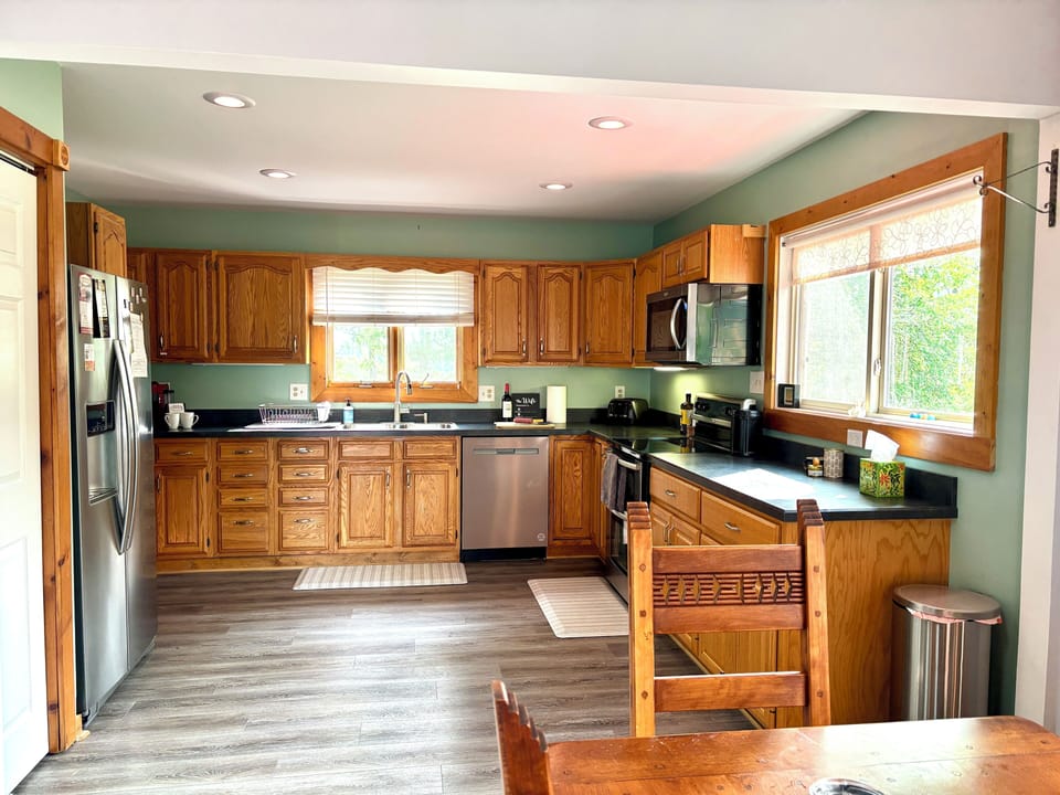 Fully stocked kitchen