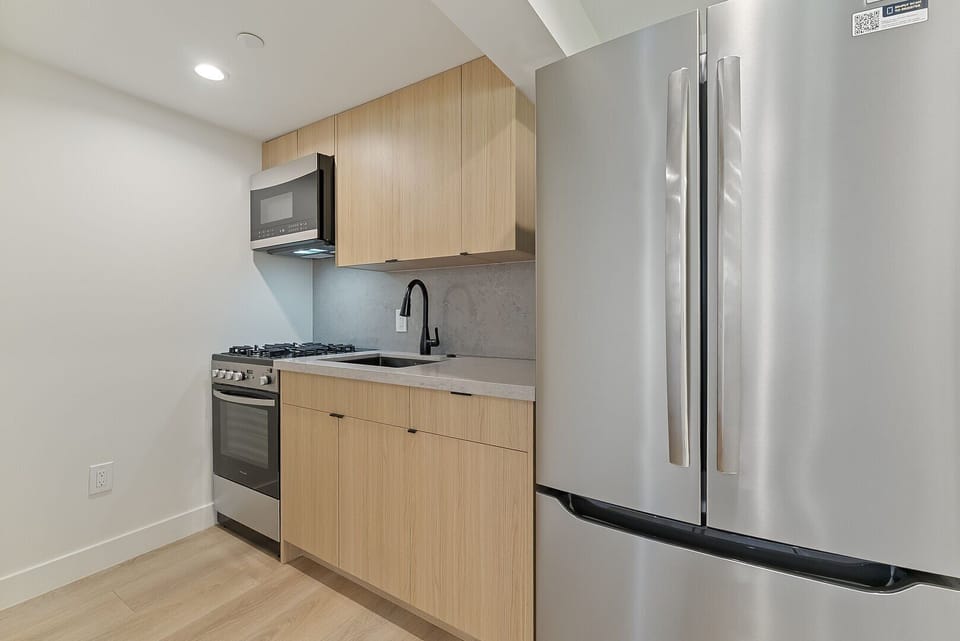 Spacious kitchen.