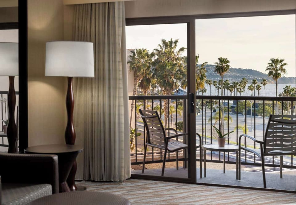 Step outside for fresh air and golden-hour ocean views.