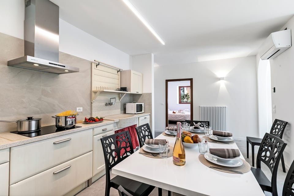 Kitchen and dining area