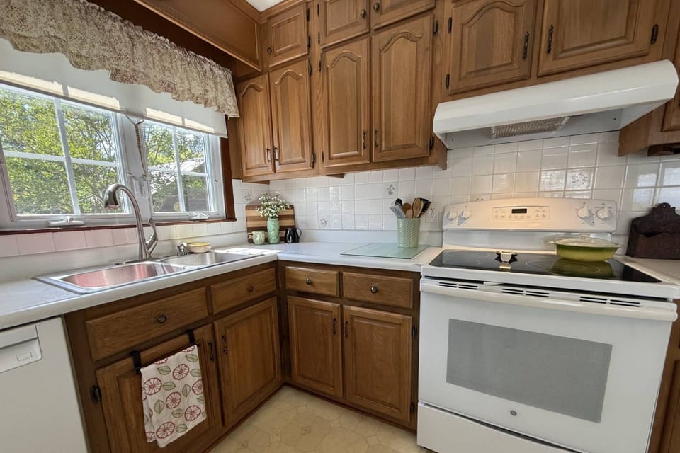 Feel free to make meals in this fully functioning kitchen.