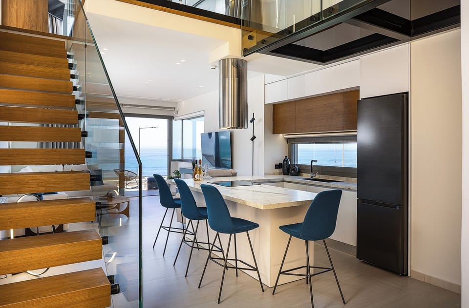 Fully equipped kitchen on the second level