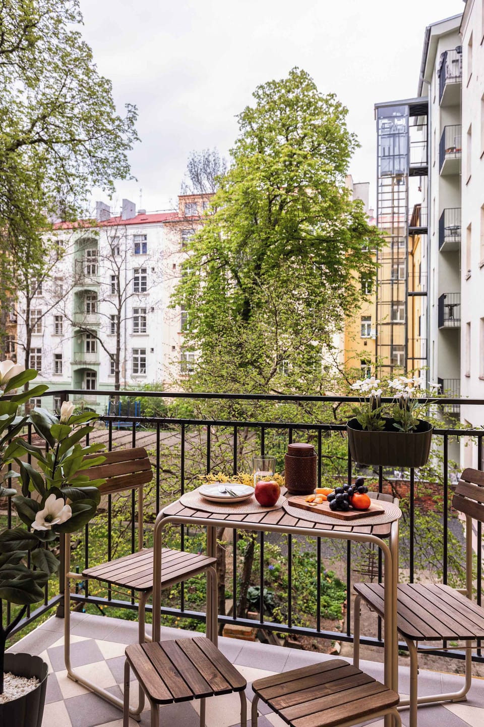 The view from balcony