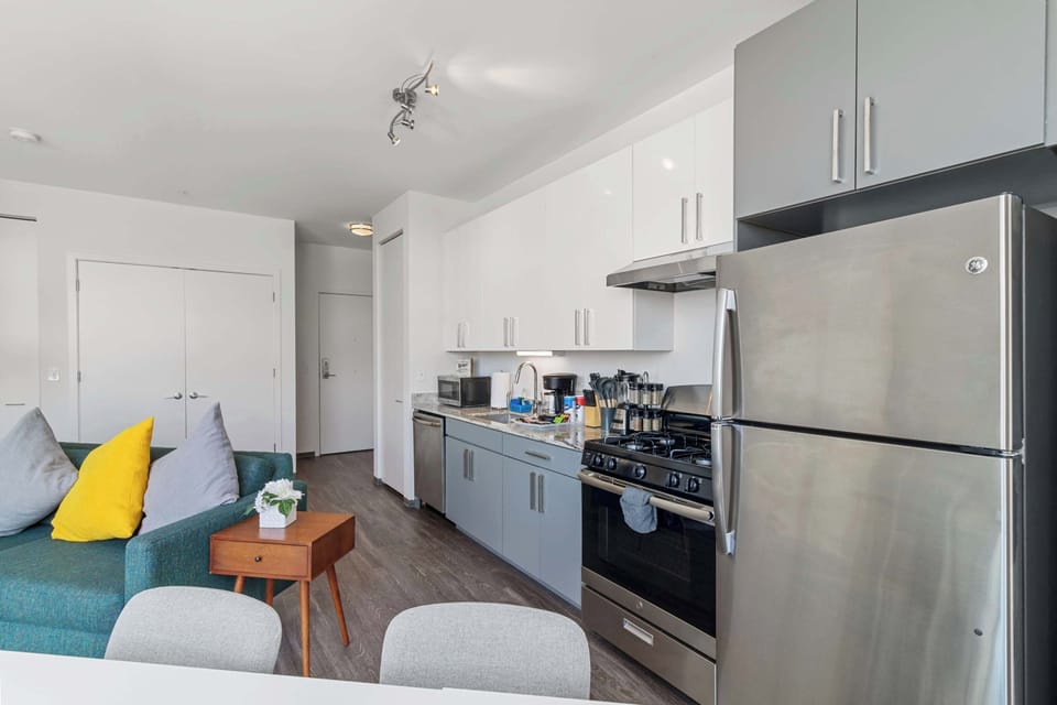 Functional kitchen with modern essentials