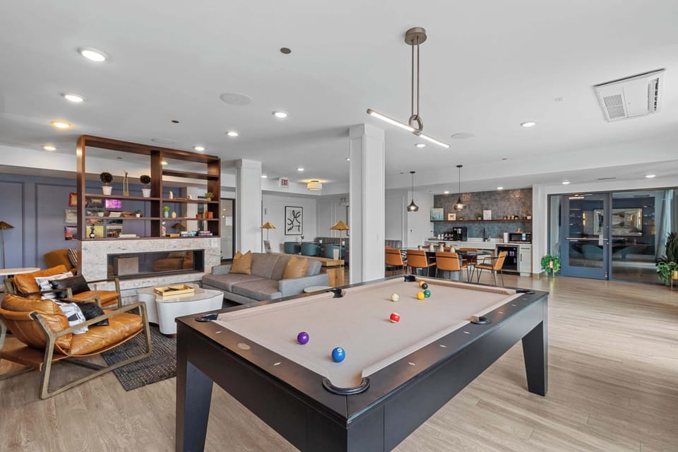 Pool and entertainment area
