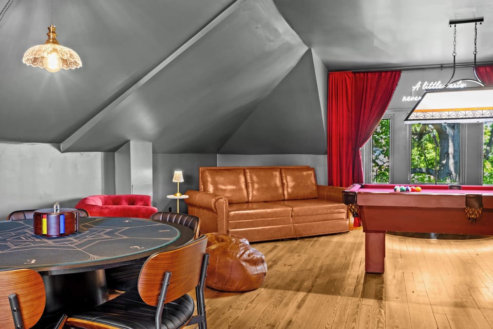 Game Room: Game On! Unwind with Friends in the Ultimate Entertainment Lounge—Fun Starts Here!