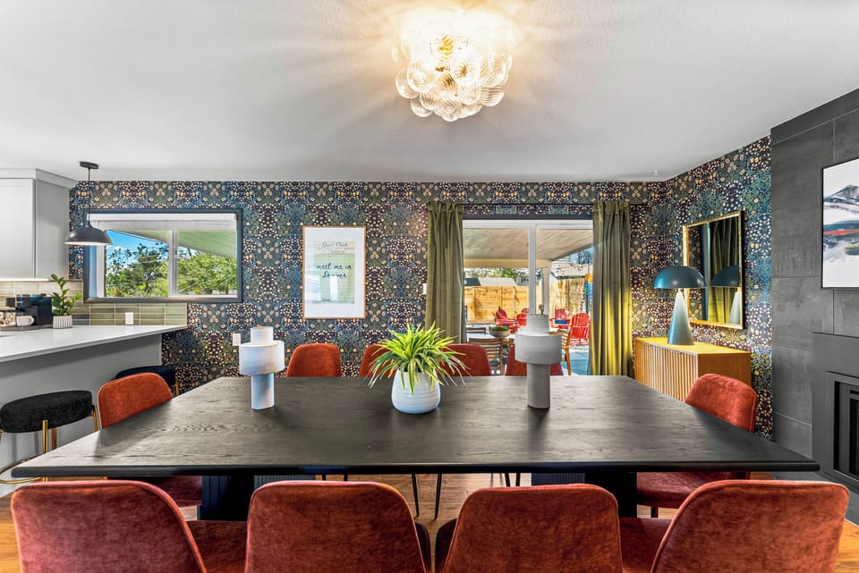 Main Dining Area with Fireplace
