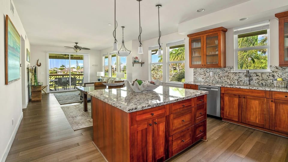 Pili Mai Resort at Poipu #06L - Kicthen & Living Great Room - Parrish Kauai