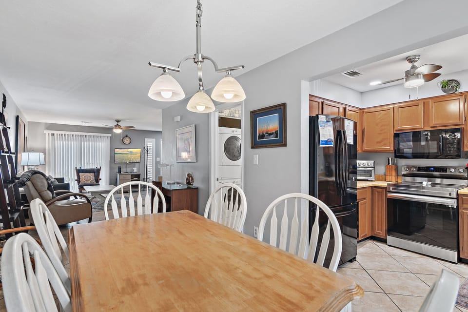 Dining and kitchen