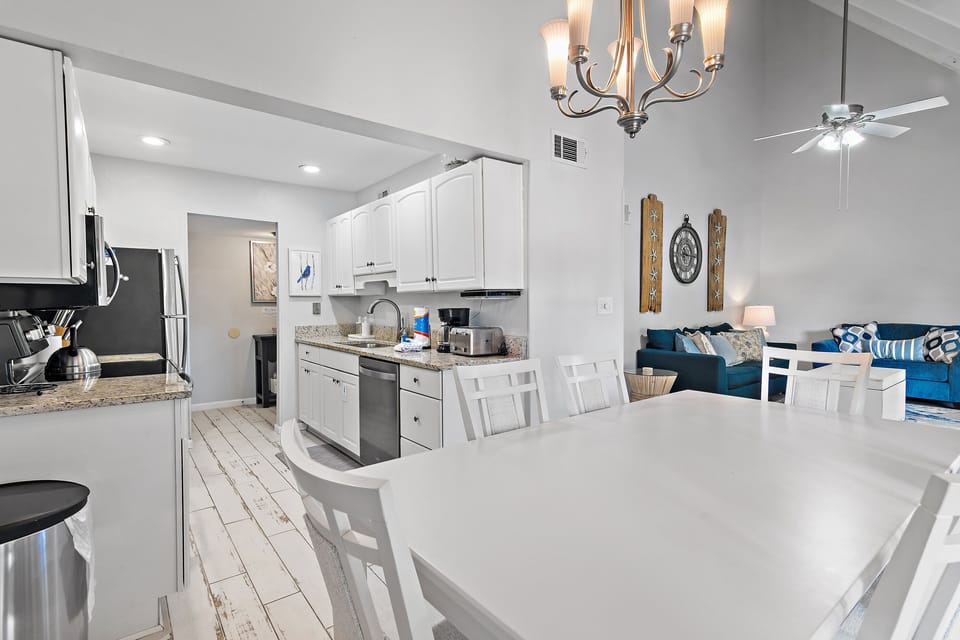 Dining and kitchen