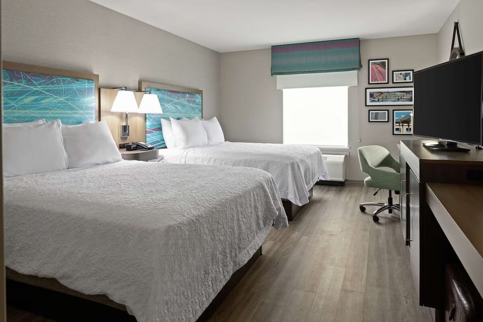 Settle into two plush beds for easy group comfort.