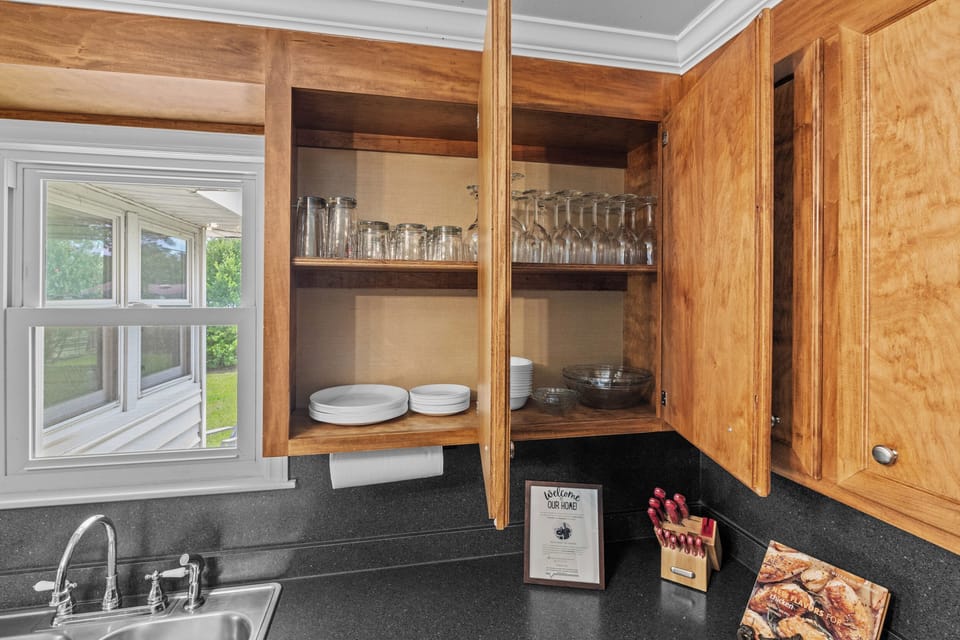 Cups and plates on site for your use