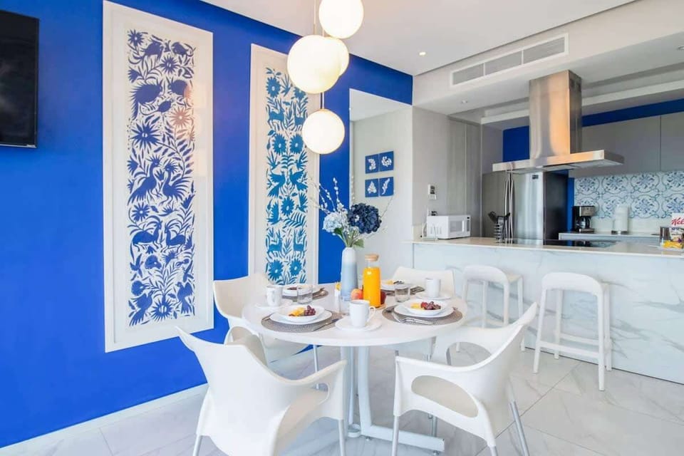 Beautiful blue and white decor