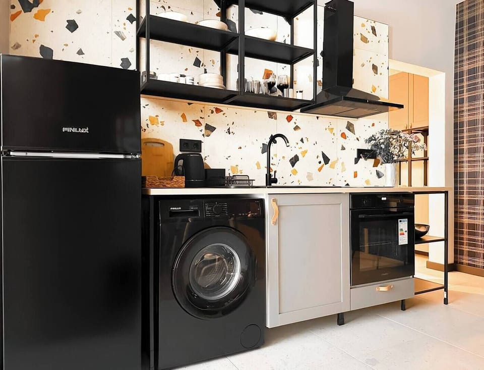 Cook up a quick meal or brew your morning coffee in this stylish, fully equipped kitchenette. Need tips on local groceries? Just ask!