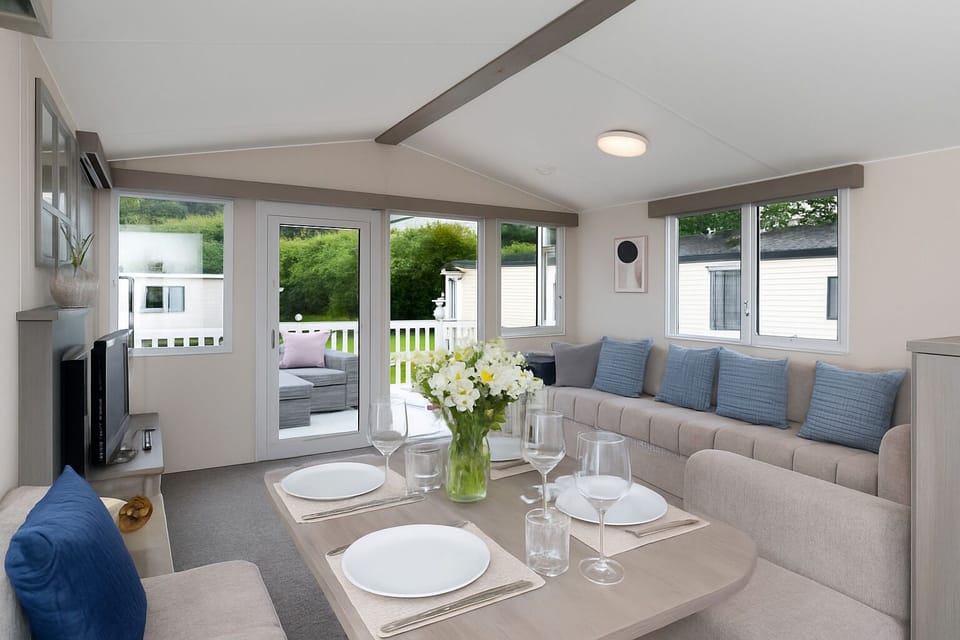 Family-friendly living space with a cozy sofa and dining area for shared meals.