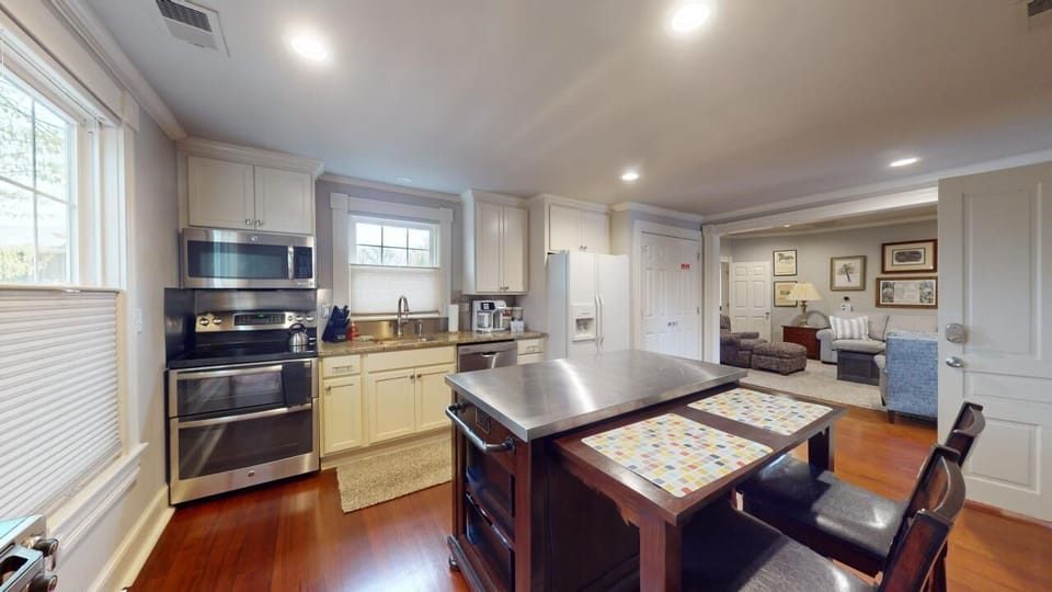 Spacious open concept kitchen with excellent amenities.