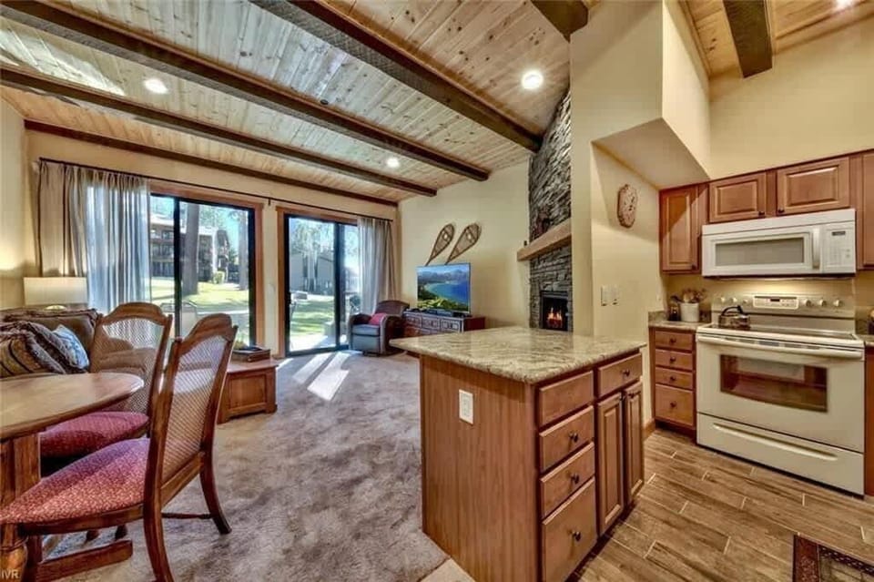 Kitchen and living area