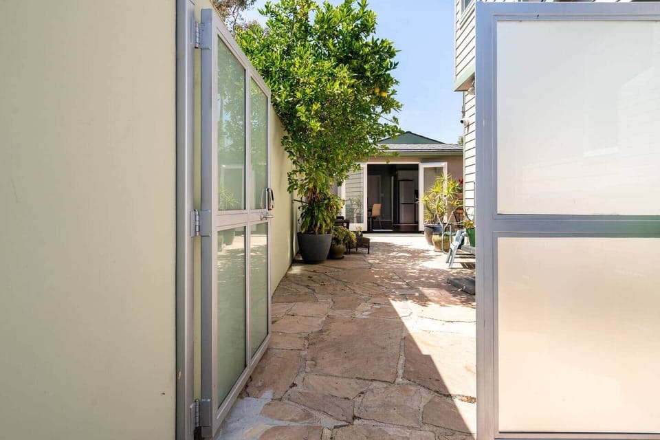  A view to the patio from your gated entrance.