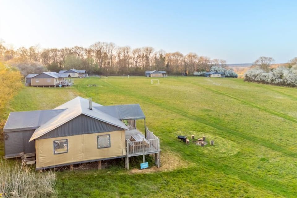 Sweffling Hall glamping near Framlingham in Suffolk