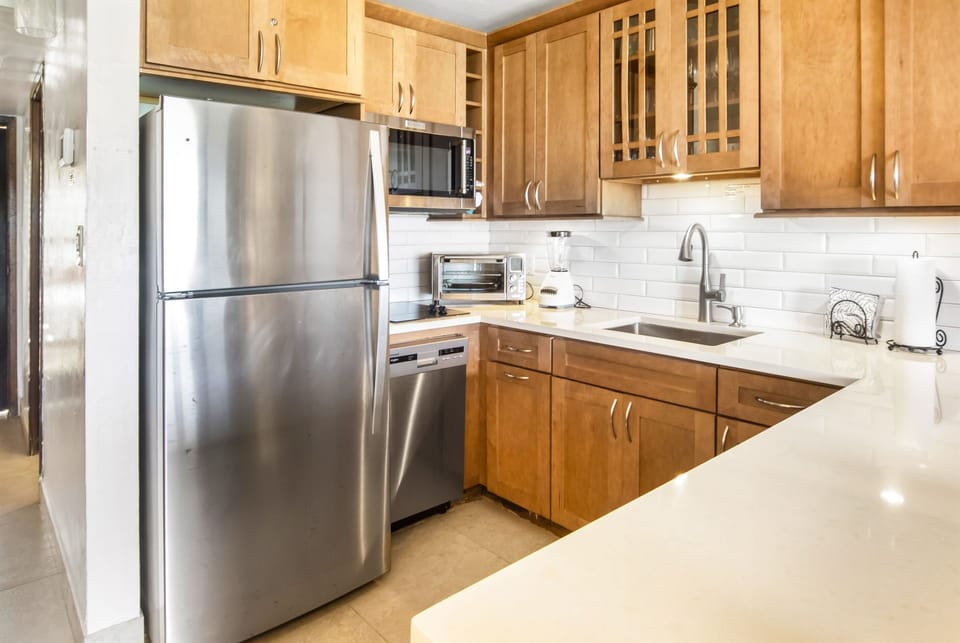 Plenty of space to create simple and delicious meals.
