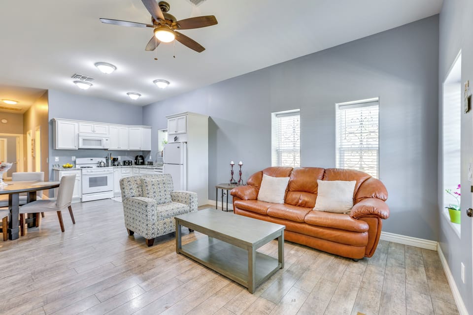 Living Room | Central A/C & Heat | Free WiFi
