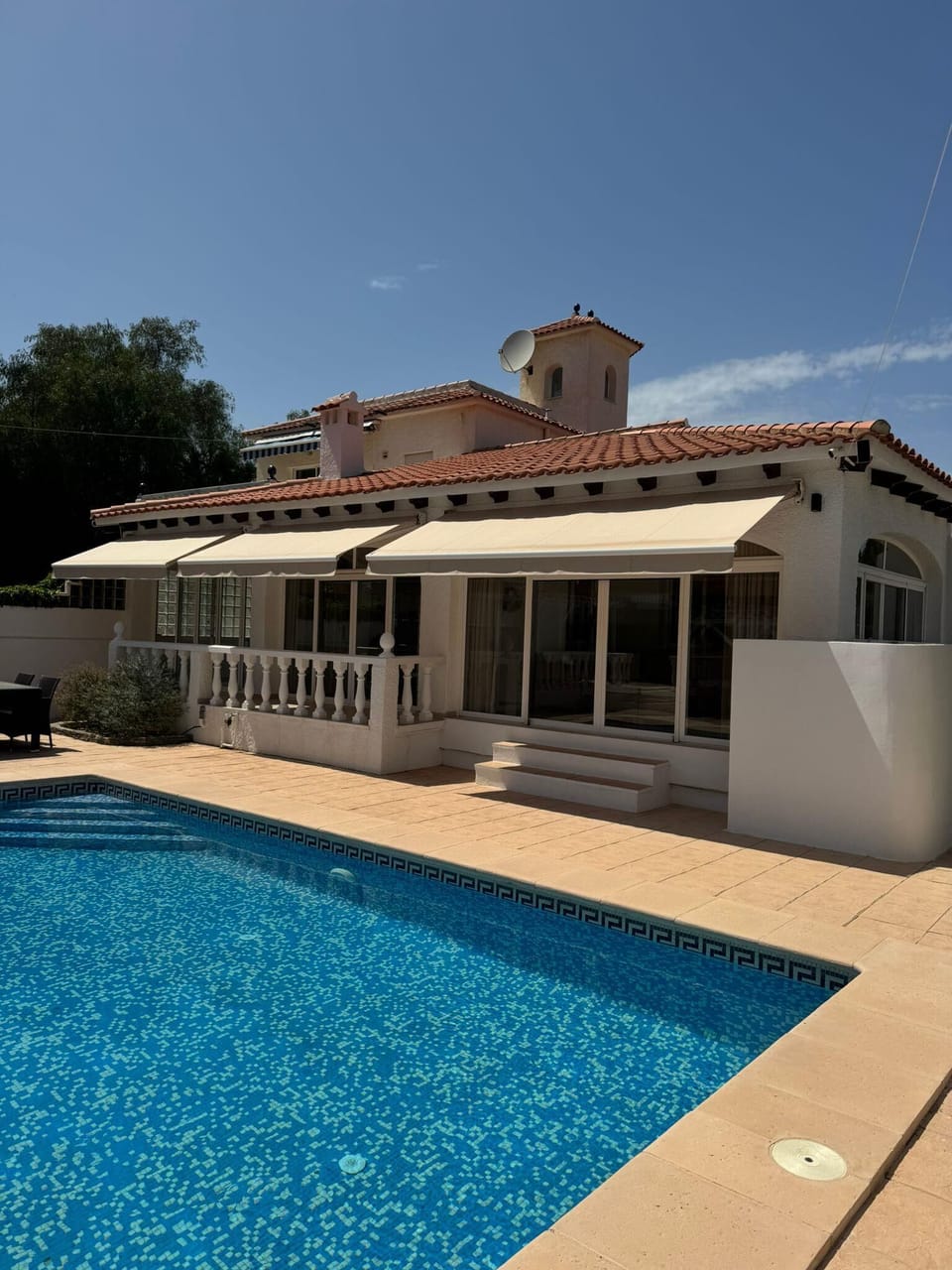 Terrace and pool
