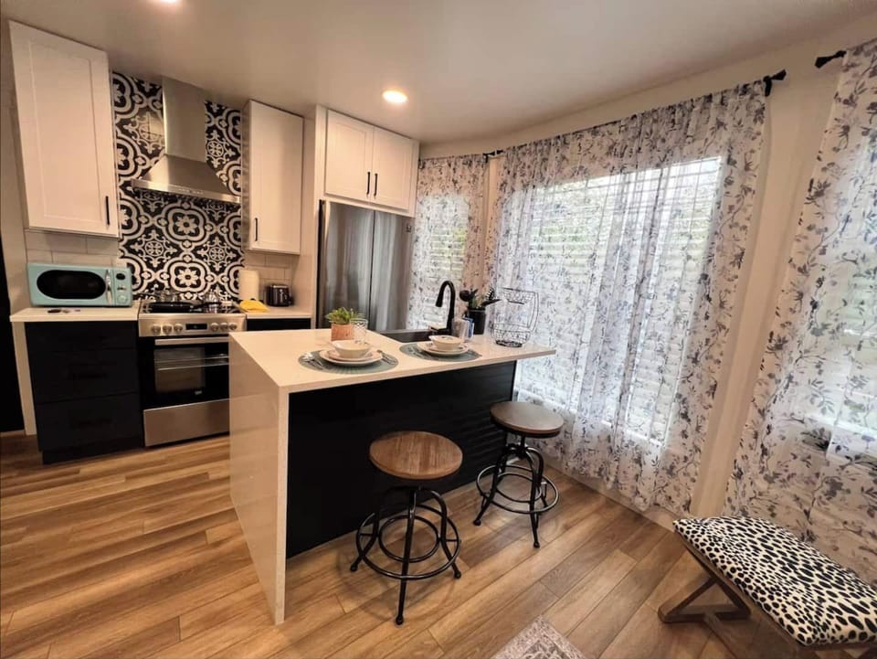 Clean surfaces and modern fixtures throughout.


