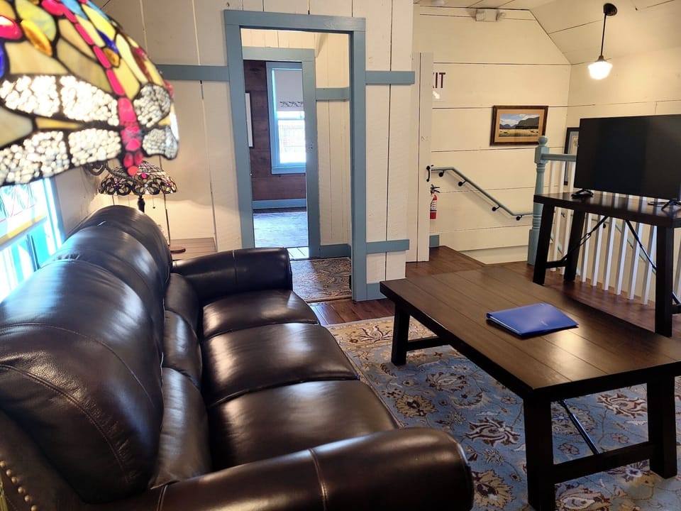 Sitting area with large Smart TV