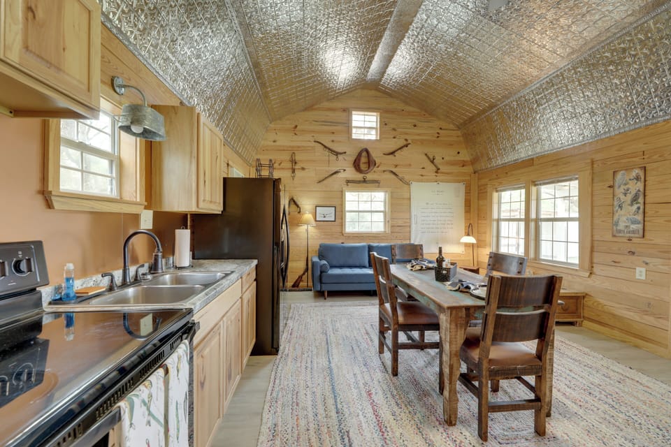 Dining Area & Kitchen | Serenity | 1st Level | Window & Wall A/C Units