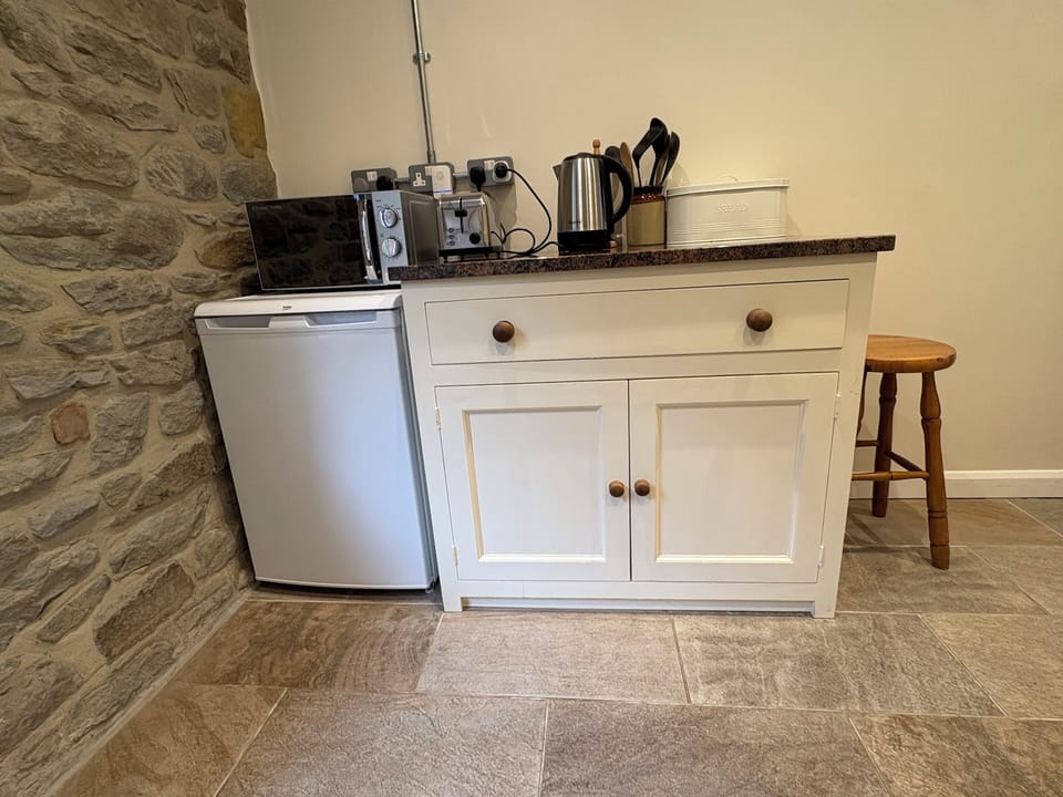 Coffee, tea making facilities, fridge and microwave.